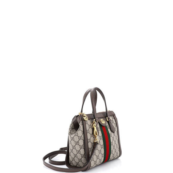 Gucci Small Ophidia Top Handle Tote GG Coated Canvas - Picture 2 of 7
